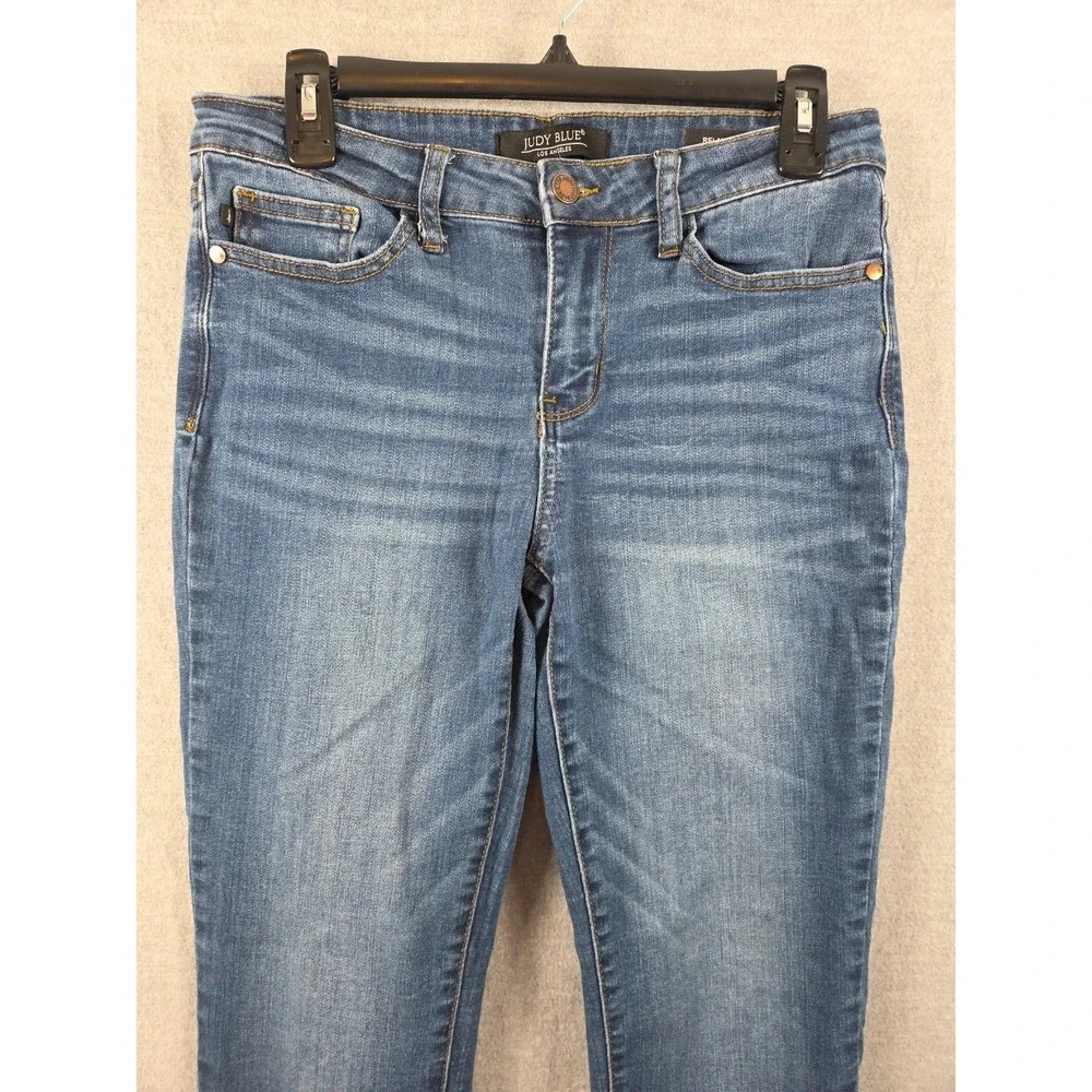 Judy Blue Jeans Womens 29 Relaxed Fit‎ Bohemian Stretch Distressed Ankle 29x25